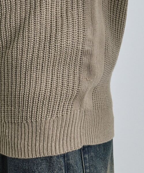 tk.TAKEO KIKUCHI / ティーケー タケオキクチ ニット・セーター | 片畦ハーフジップニット | 詳細18