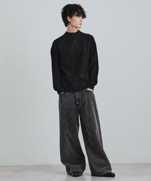 tk.TAKEO KIKUCHI / ティーケー タケオキクチ ニット・セーター | 片畦ハーフジップニット | 詳細2
