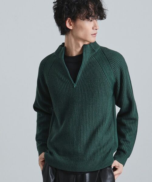 tk.TAKEO KIKUCHI / ティーケー タケオキクチ ニット・セーター | 片畦ハーフジップニット | 詳細5