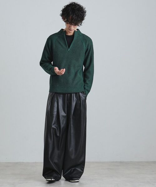 tk.TAKEO KIKUCHI / ティーケー タケオキクチ ニット・セーター | 片畦ハーフジップニット | 詳細6