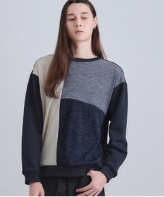 tk.TAKEO KIKUCHI / ティーケー タケオキクチ カットソー | 切り替えニットソー