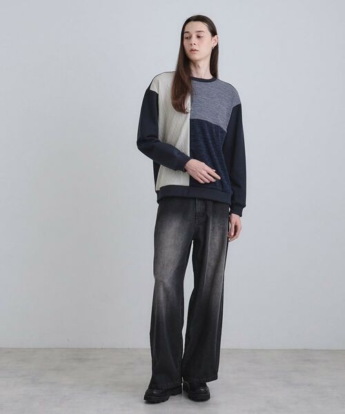 tk.TAKEO KIKUCHI / ティーケー タケオキクチ カットソー | 切り替えニットソー | 詳細10