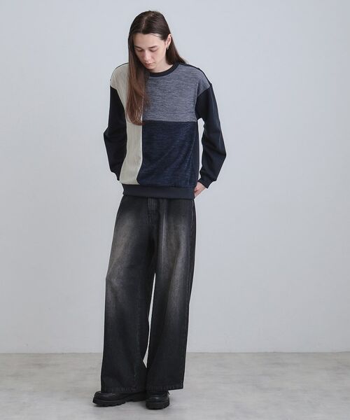 tk.TAKEO KIKUCHI / ティーケー タケオキクチ カットソー | 切り替えニットソー | 詳細11