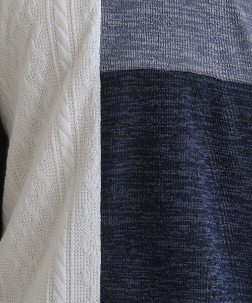 tk.TAKEO KIKUCHI / ティーケー タケオキクチ カットソー | 切り替えニットソー | 詳細12