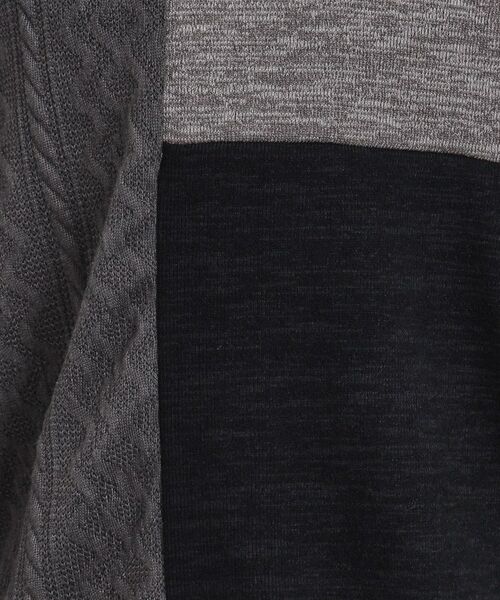 tk.TAKEO KIKUCHI / ティーケー タケオキクチ カットソー | 切り替えニットソー | 詳細4