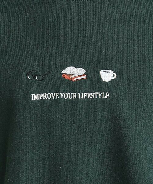 tk.TAKEO KIKUCHI / ティーケー タケオキクチ スウェット | スリーアイテム刺繍スウェット | 詳細12