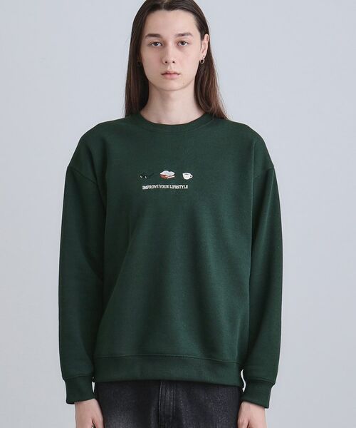 tk.TAKEO KIKUCHI / ティーケー タケオキクチ スウェット | スリーアイテム刺繍スウェット | 詳細13