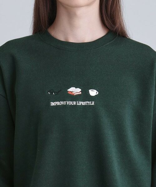 tk.TAKEO KIKUCHI / ティーケー タケオキクチ スウェット | スリーアイテム刺繍スウェット | 詳細16