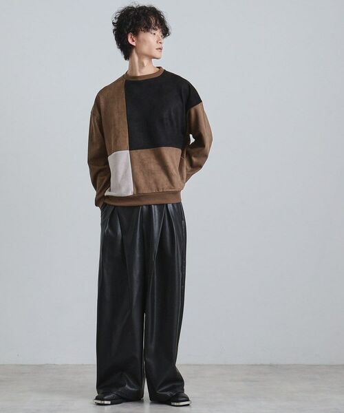 tk.TAKEO KIKUCHI / ティーケー タケオキクチ スウェット | ダブルフェイス切り替えプルオーバー | 詳細11
