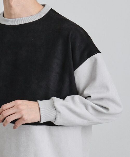 tk.TAKEO KIKUCHI / ティーケー タケオキクチ スウェット | ダブルフェイス切り替えプルオーバー | 詳細17