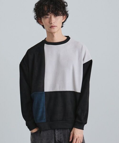tk.TAKEO KIKUCHI / ティーケー タケオキクチ スウェット | ダブルフェイス切り替えプルオーバー | 詳細5