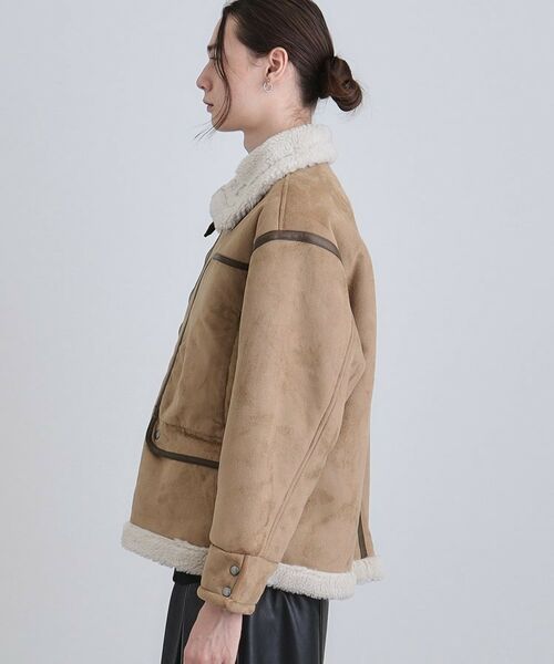 tk.TAKEO KIKUCHI / ティーケー タケオキクチ レザーブルゾン・ジャケット | フェイクムートンブルゾン | 詳細10