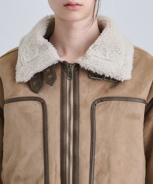 tk.TAKEO KIKUCHI / ティーケー タケオキクチ レザーブルゾン・ジャケット | フェイクムートンブルゾン | 詳細12