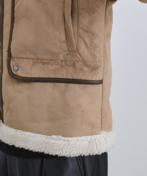 tk.TAKEO KIKUCHI / ティーケー タケオキクチ レザーブルゾン・ジャケット | フェイクムートンブルゾン | 詳細17