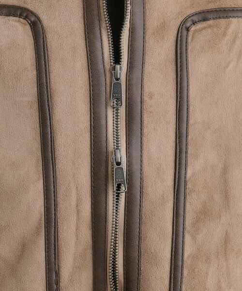 tk.TAKEO KIKUCHI / ティーケー タケオキクチ レザーブルゾン・ジャケット | フェイクムートンブルゾン | 詳細19