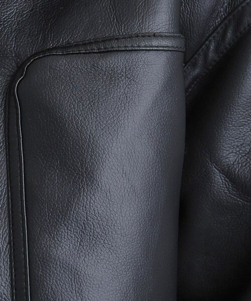tk.TAKEO KIKUCHI / ティーケー タケオキクチ レザーブルゾン・ジャケット | フェイクムートンブルゾン | 詳細4