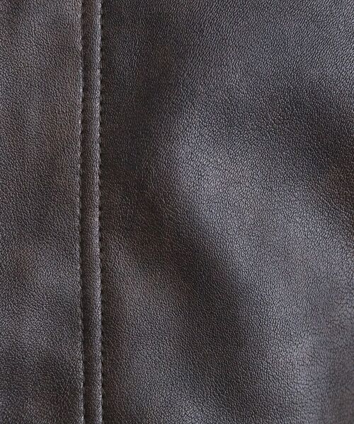 tk.TAKEO KIKUCHI / ティーケー タケオキクチ レザーブルゾン・ジャケット | A－2シンセティックレザーブルゾン | 詳細13