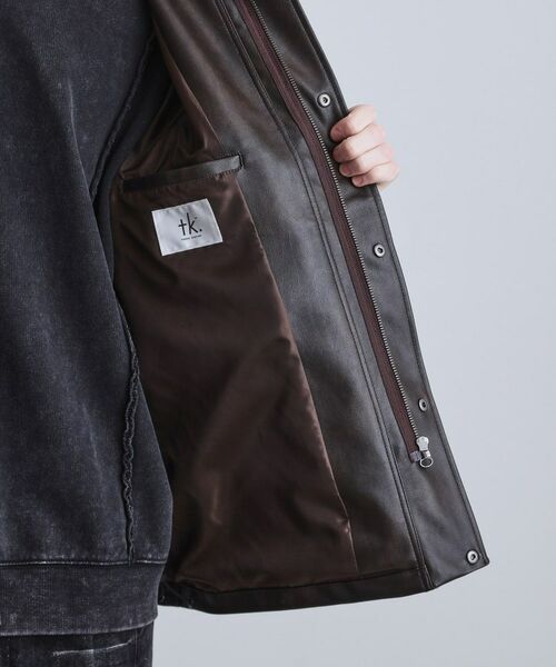 tk.TAKEO KIKUCHI / ティーケー タケオキクチ レザーブルゾン・ジャケット | A－2シンセティックレザーブルゾン | 詳細22