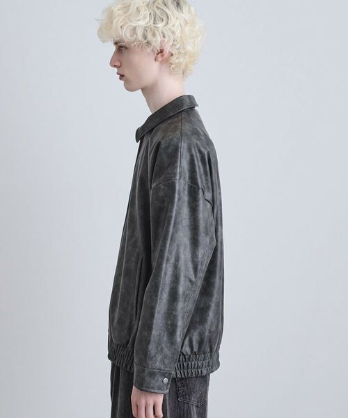 tk.TAKEO KIKUCHI / ティーケー タケオキクチ レザーブルゾン・ジャケット | A‐2コーティングブルゾン | 詳細15