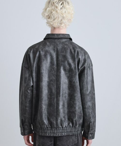 tk.TAKEO KIKUCHI / ティーケー タケオキクチ レザーブルゾン・ジャケット | A‐2コーティングブルゾン | 詳細16