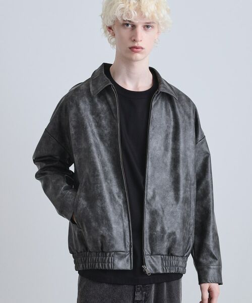 tk.TAKEO KIKUCHI / ティーケー タケオキクチ レザーブルゾン・ジャケット | A‐2コーティングブルゾン | 詳細2