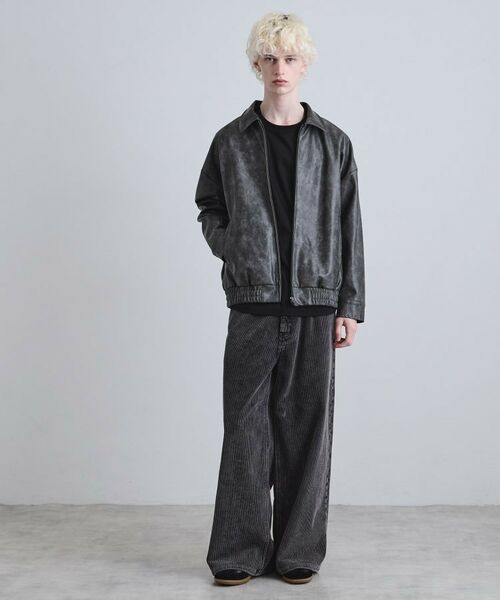tk.TAKEO KIKUCHI / ティーケー タケオキクチ レザーブルゾン・ジャケット | A‐2コーティングブルゾン | 詳細3