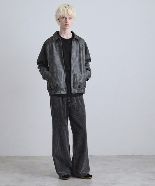 tk.TAKEO KIKUCHI / ティーケー タケオキクチ レザーブルゾン・ジャケット | A‐2コーティングブルゾン | 詳細4