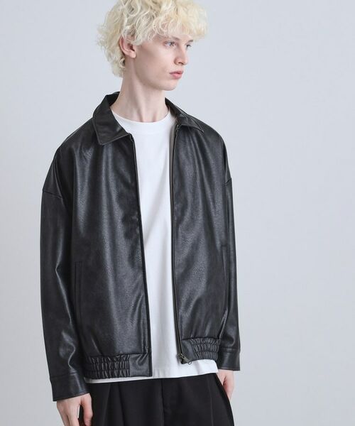 tk.TAKEO KIKUCHI / ティーケー タケオキクチ レザーブルゾン・ジャケット | A‐2コーティングブルゾン | 詳細6