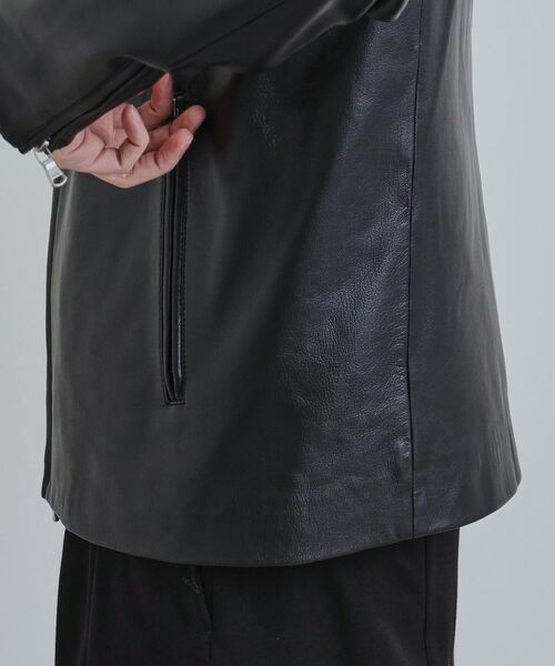 tk.TAKEO KIKUCHI / ティーケー タケオキクチ レザーブルゾン・ジャケット | 【本革】ラムレザーシングルライダース | 詳細11