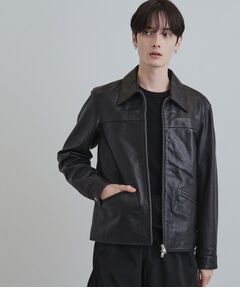 tk.TAKEO KIKUCHI / ティーケー タケオキクチ レザーブルゾン・ジャケット | 【本革】レザースポーツジャケット