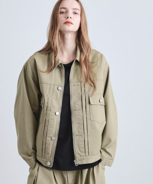 tk.TAKEO KIKUCHI / ティーケー タケオキクチ レザーブルゾン・ジャケット | 【別注】Dickiesワークジャケット | 詳細12