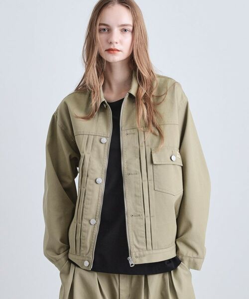 tk.TAKEO KIKUCHI / ティーケー タケオキクチ レザーブルゾン・ジャケット | 【別注】Dickiesワークジャケット | 詳細13