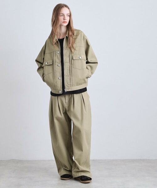 tk.TAKEO KIKUCHI / ティーケー タケオキクチ レザーブルゾン・ジャケット | 【別注】Dickiesワークジャケット | 詳細14