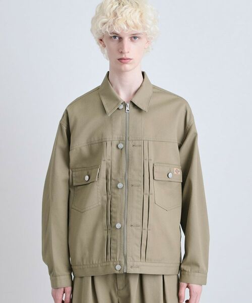 tk.TAKEO KIKUCHI / ティーケー タケオキクチ レザーブルゾン・ジャケット | 【別注】Dickiesワークジャケット | 詳細16