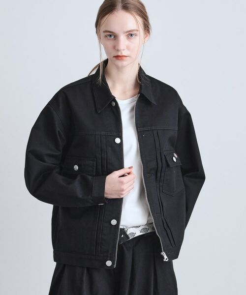 tk.TAKEO KIKUCHI / ティーケー タケオキクチ レザーブルゾン・ジャケット | 【別注】Dickiesワークジャケット | 詳細5