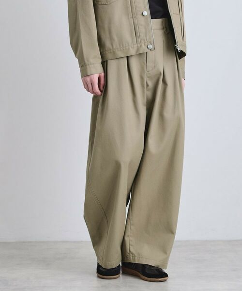 tk.TAKEO KIKUCHI / ティーケー タケオキクチ パンツ | 【別注】Dickies バギーシルエットパンツ（ベージュ(052)）