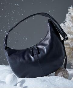 tk.TAKEO KIKUCHI / ティーケー タケオキクチ ショルダーバッグ | 【牛革使用】リアルレザーラウンドショルダーバッグ