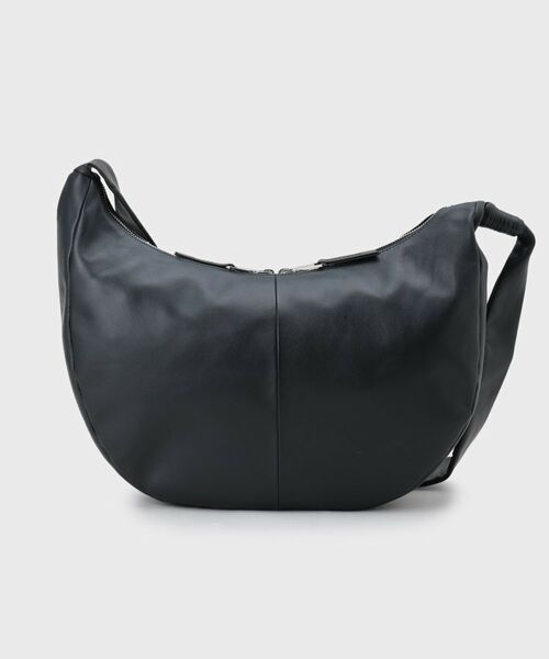 tk.TAKEO KIKUCHI / ティーケー タケオキクチ ショルダーバッグ | 【牛革使用】リアルレザーラウンドショルダーバッグ | 詳細1