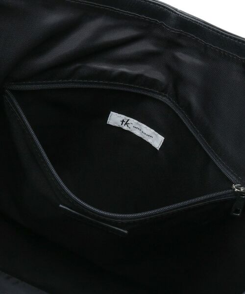 tk.TAKEO KIKUCHI / ティーケー タケオキクチ トートバッグ | 【牛革使用】リアルレザートラペゾイドバッグ | 詳細12