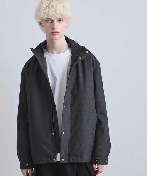 tk.TAKEO KIKUCHI / ティーケー タケオキクチ レザーブルゾン・ジャケット | 【3WAY】ウール調サキソニーフードブルゾン | 詳細1