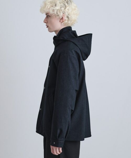 tk.TAKEO KIKUCHI / ティーケー タケオキクチ レザーブルゾン・ジャケット | 【3WAY】ウール調サキソニーフードブルゾン | 詳細12