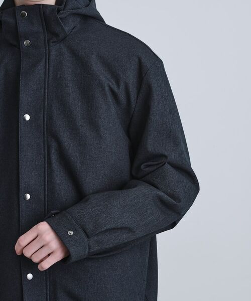 tk.TAKEO KIKUCHI / ティーケー タケオキクチ レザーブルゾン・ジャケット | 【3WAY】ウール調サキソニーフードブルゾン | 詳細18