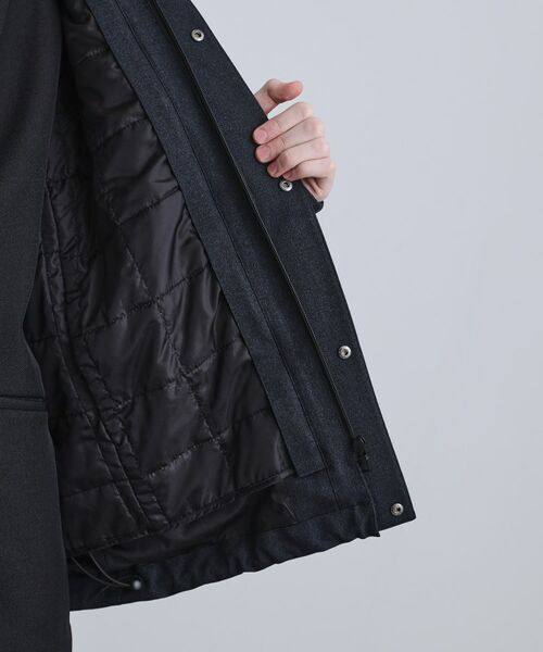 tk.TAKEO KIKUCHI / ティーケー タケオキクチ レザーブルゾン・ジャケット | 【3WAY】ウール調サキソニーフードブルゾン | 詳細21