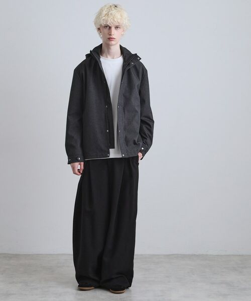 tk.TAKEO KIKUCHI / ティーケー タケオキクチ レザーブルゾン・ジャケット | 【3WAY】ウール調サキソニーフードブルゾン | 詳細3