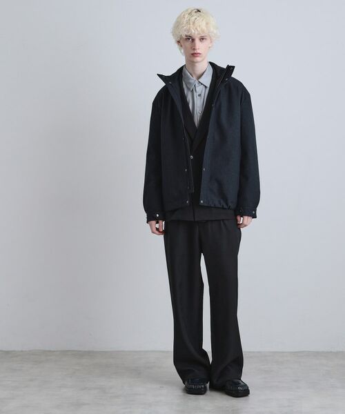 tk.TAKEO KIKUCHI / ティーケー タケオキクチ レザーブルゾン・ジャケット | 【3WAY】ウール調サキソニーフードブルゾン | 詳細7