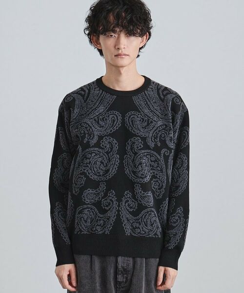 tk.TAKEO KIKUCHI / ティーケー タケオキクチ ニット・セーター | 【洗える】ペイズリーニットプルオーバー | 詳細10