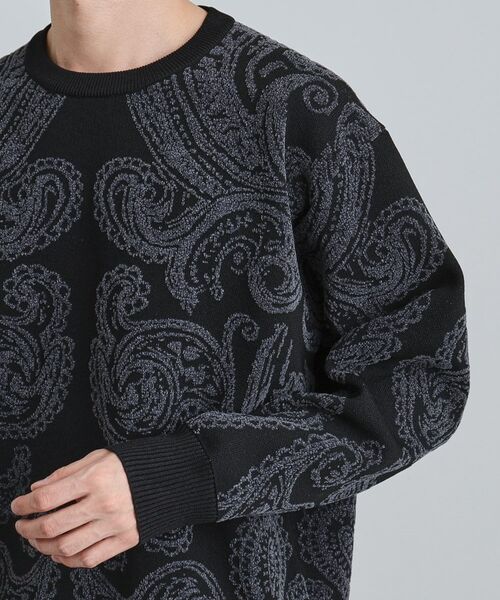 tk.TAKEO KIKUCHI / ティーケー タケオキクチ ニット・セーター | 【洗える】ペイズリーニットプルオーバー | 詳細14