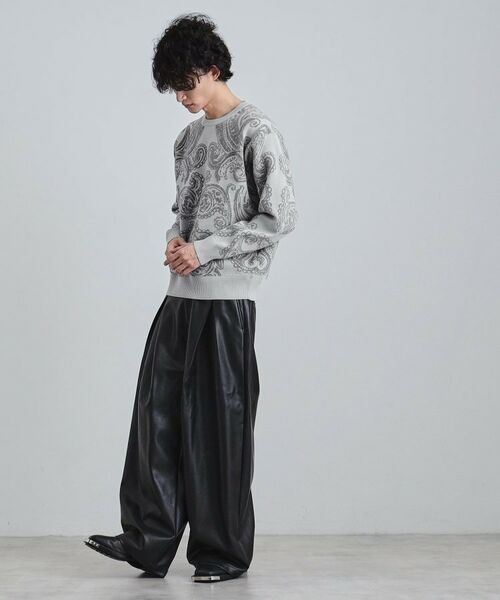 tk.TAKEO KIKUCHI / ティーケー タケオキクチ ニット・セーター | 【洗える】ペイズリーニットプルオーバー | 詳細4