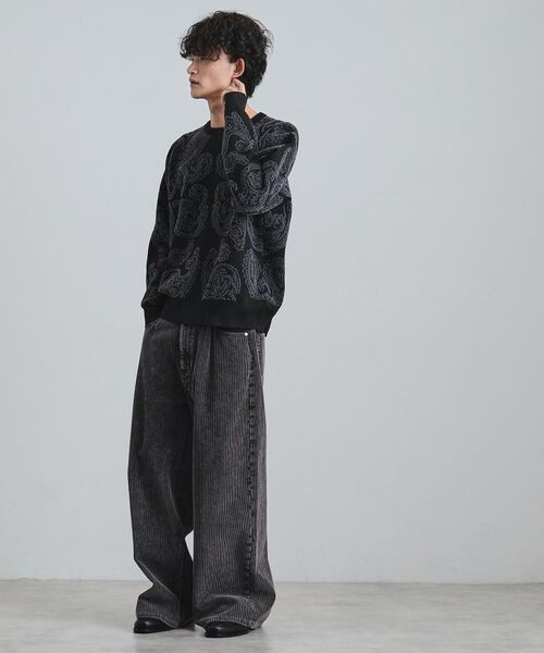 tk.TAKEO KIKUCHI / ティーケー タケオキクチ ニット・セーター | 【洗える】ペイズリーニットプルオーバー | 詳細8