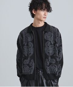 tk.TAKEO KIKUCHI / ティーケー タケオキクチ カーディガン・ボレロ | 【洗える】ペイズリージップカーディガン